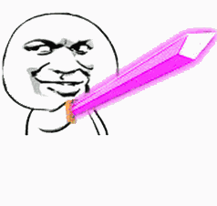 不要逼我，我出手连我自己都怕(持剑系列表情制作)
